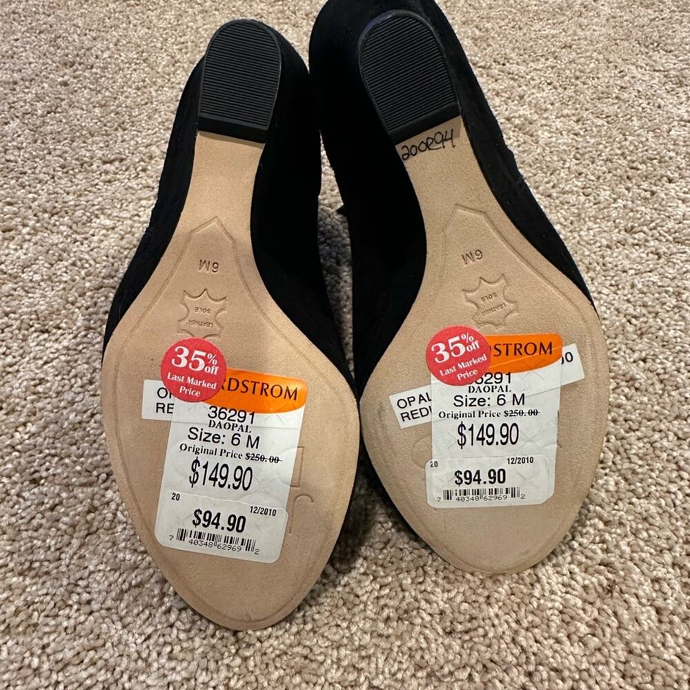 Joan & David Open Toe Wedged Heels NWT‎ Size 6 - Picture 6 of 7